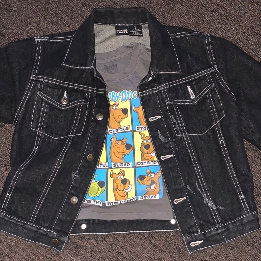 Scooby-Doo Size 4T & Black Jean Jacket